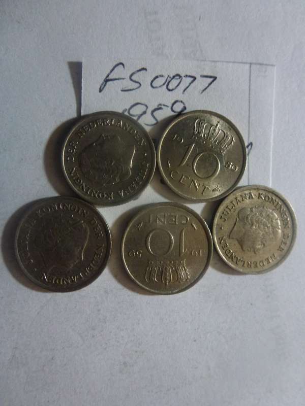1959 Netherlands 10 cent