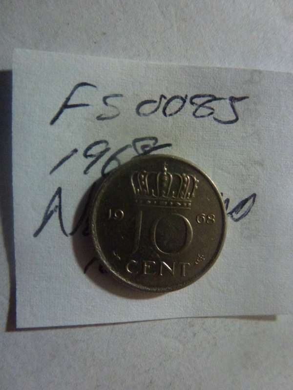 1968 Netherlands 10 cent