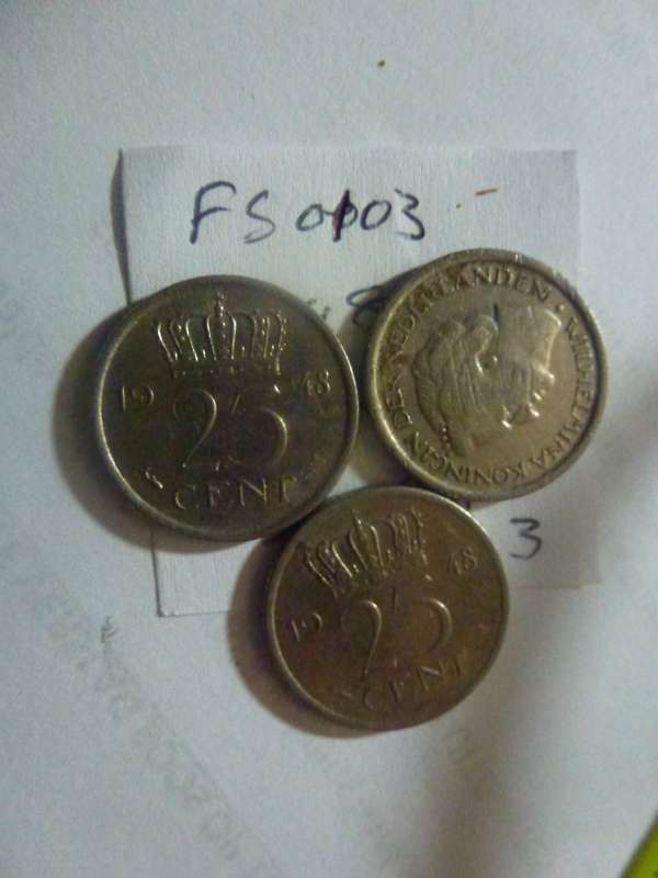 1948 Netherlands 25 cent