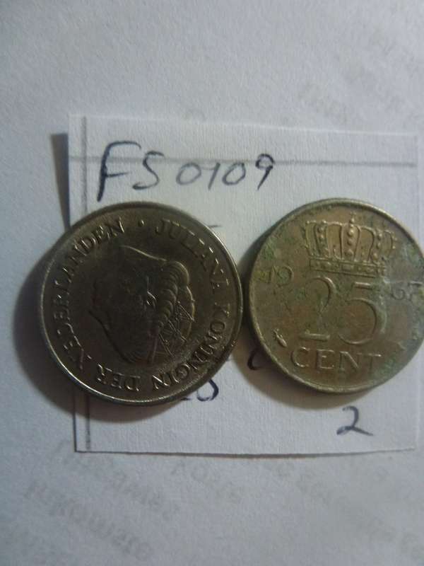 1965 Netherlands 25 cent