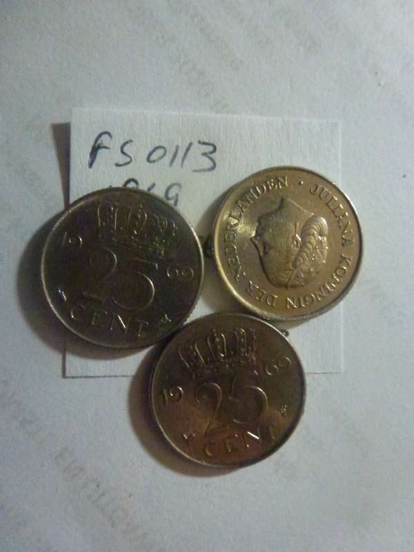 1969 Netherlands 25 cent