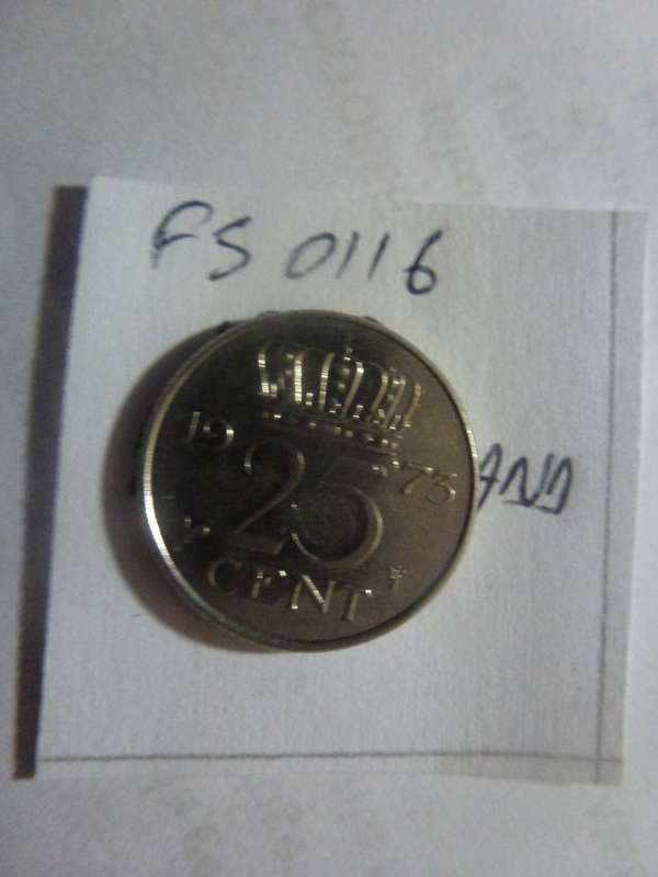 1973 Netherlands 25 cent