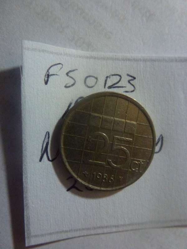 1986 Netherlands 25 cent