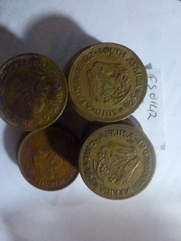 1962 Republic of South Africa 1/2 cent