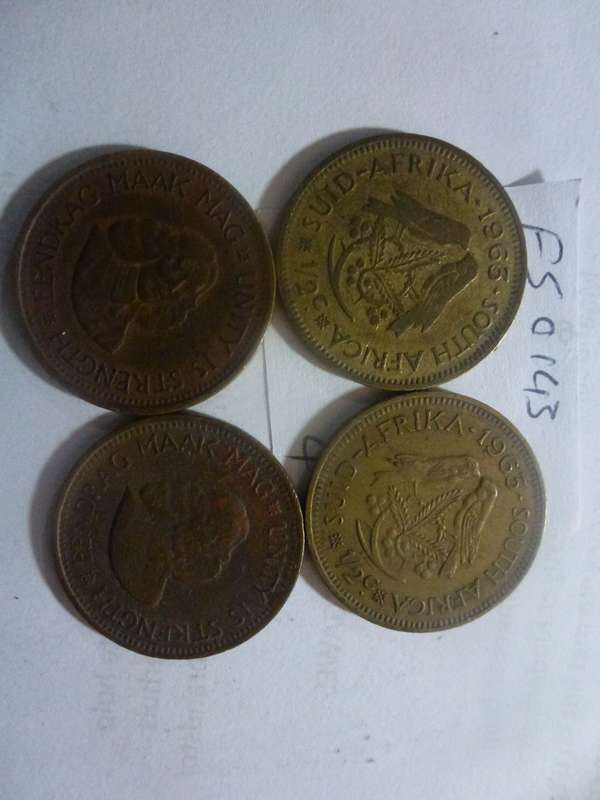 1963 Republic of South Africa 1/2 cent