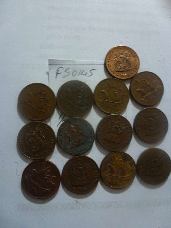 1970 Republic of South Africa 1/2 cent