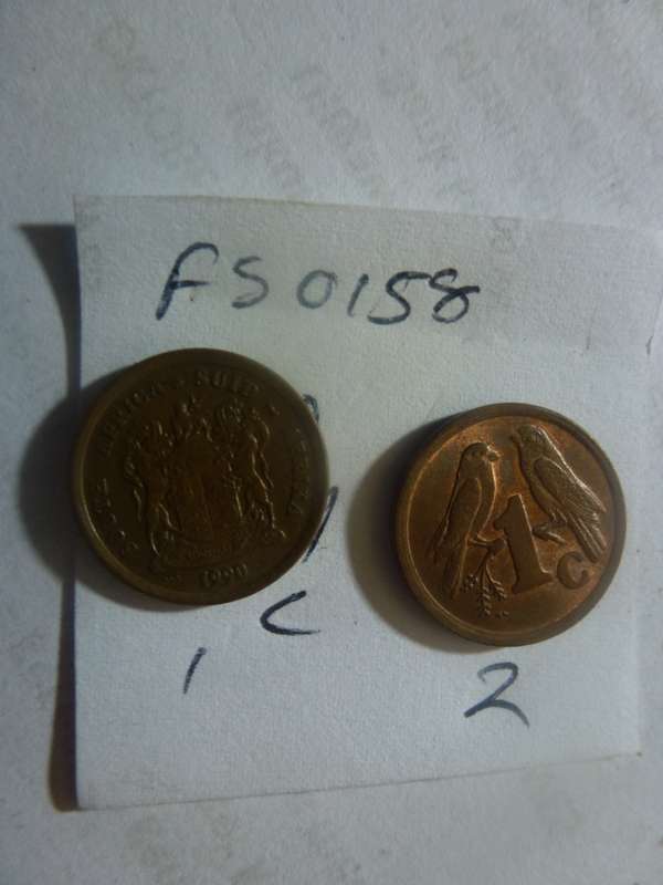 1990 Republic of South Africa 1 cent