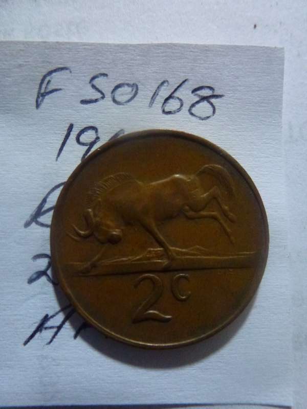 1967 Republic of South Africa 2 cent