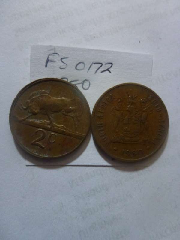 1980 Republic of South Africa 2 cent