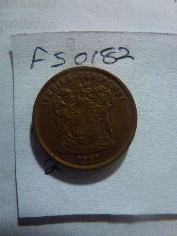 1996 Republic of South Africa 2 cent