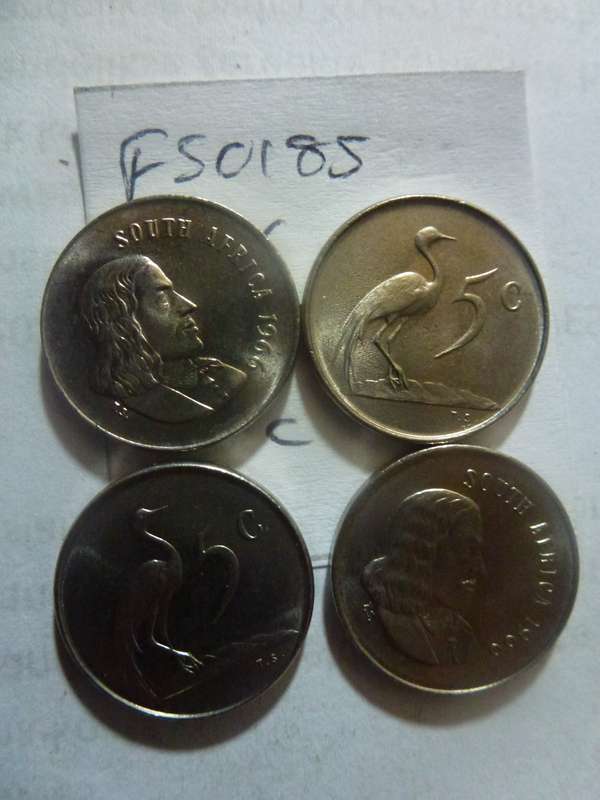 1966 Republic of South Africa 5 cent