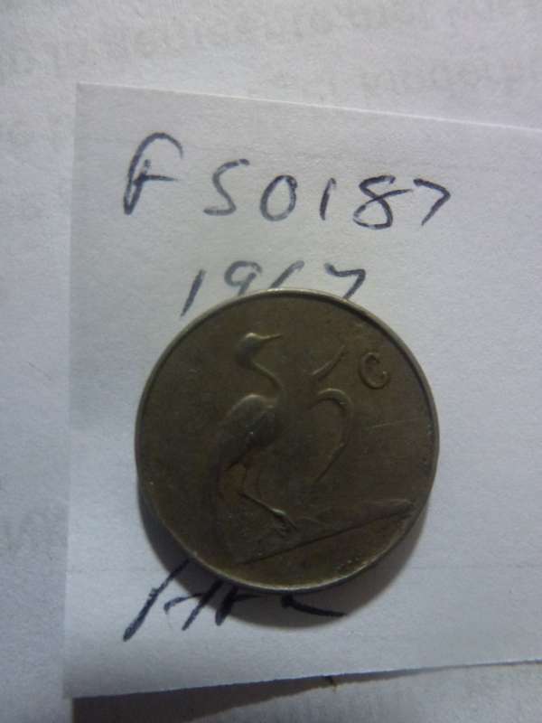 1967 Republic of South Africa 5 cent