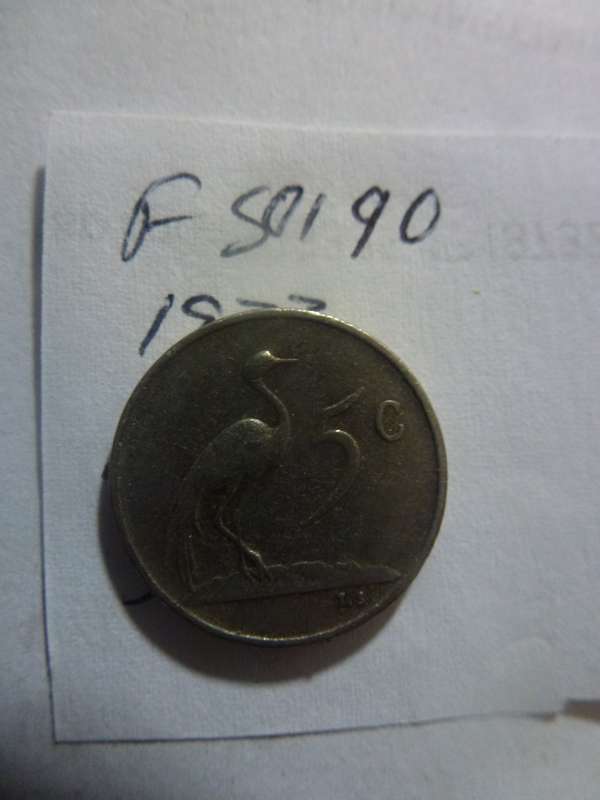 1973 Republic of South Africa 5 cent