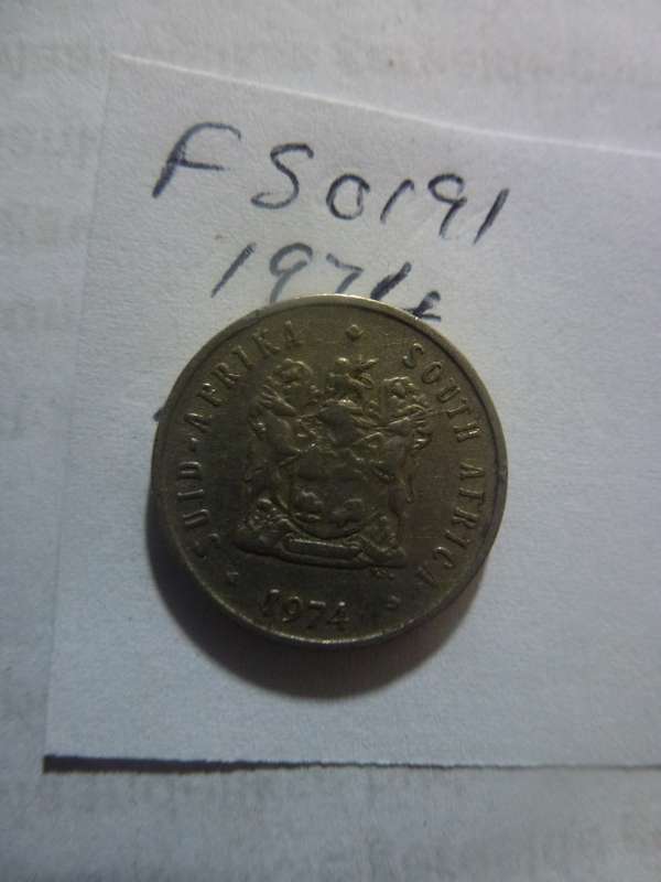 1974 Republic of South Africa 5 cent