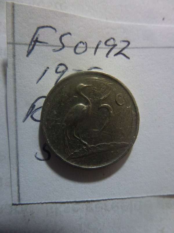 1975 Republic of South Africa 5 cent