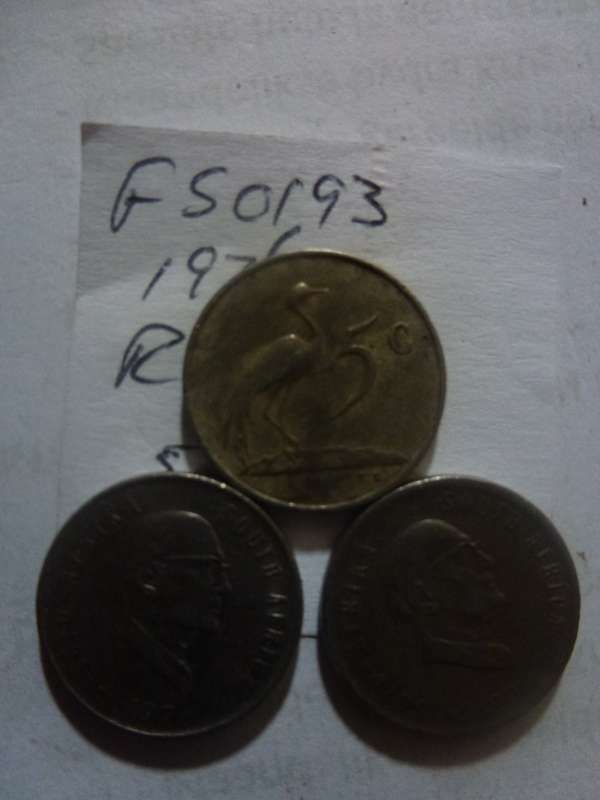 1976 Republic of South Africa 5 cent