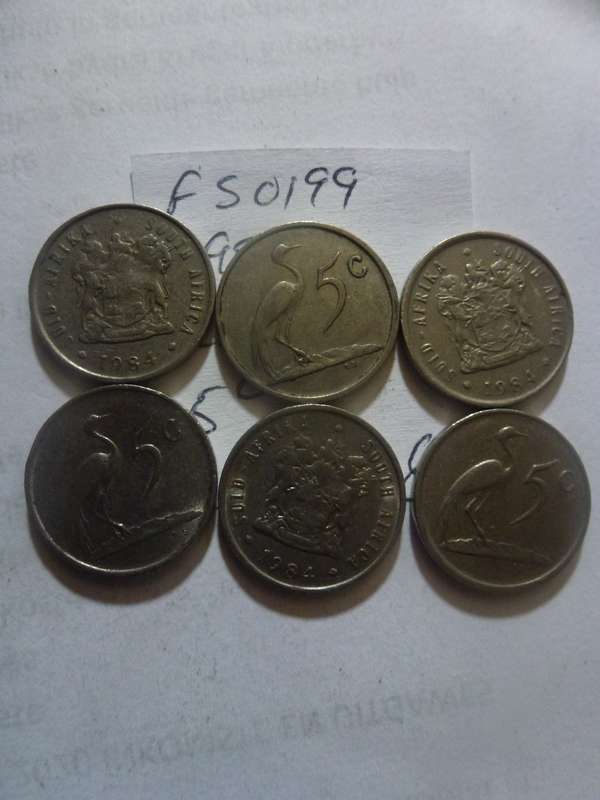 1984 Republic of South Africa 5 cent