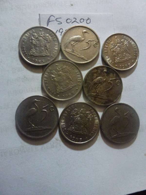 1985 Republic of South Africa 5 cent