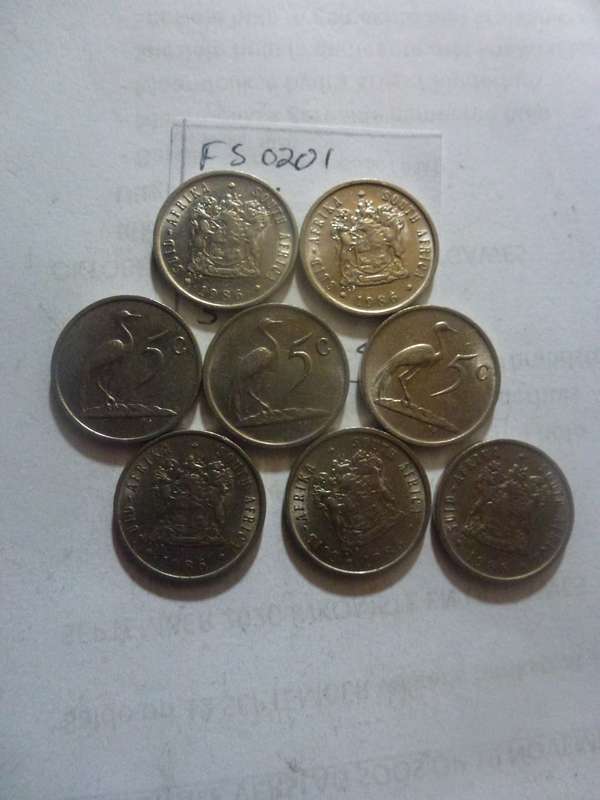 1986 Republic of South Africa 5 cent