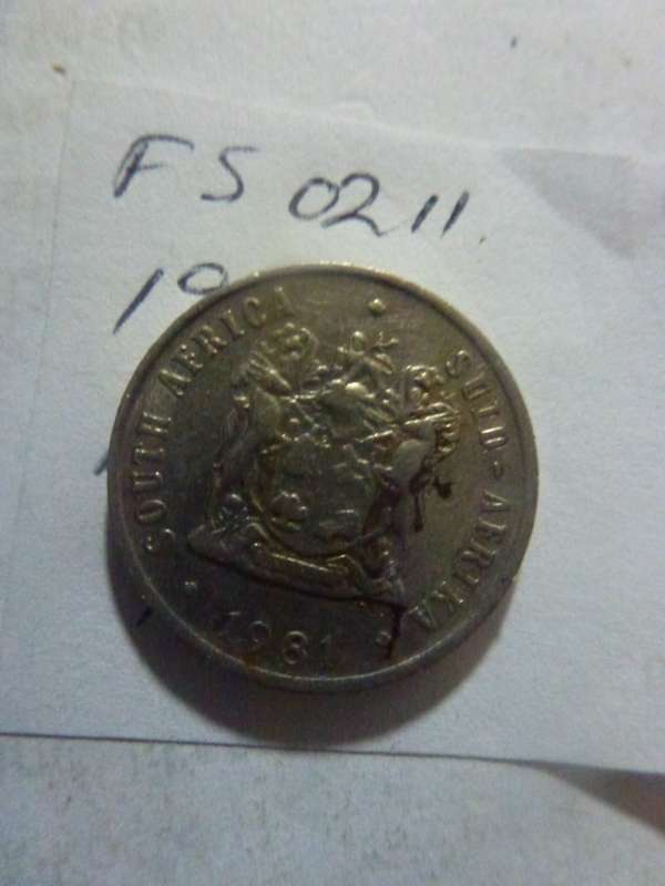 1981 Republic of South Africa 10 cent
