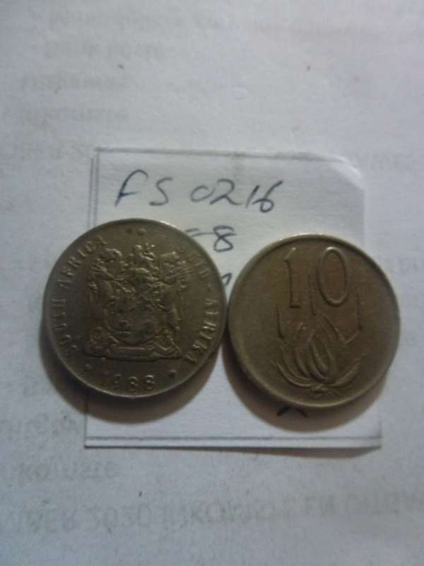 1988 Republic of South Africa 10 cent