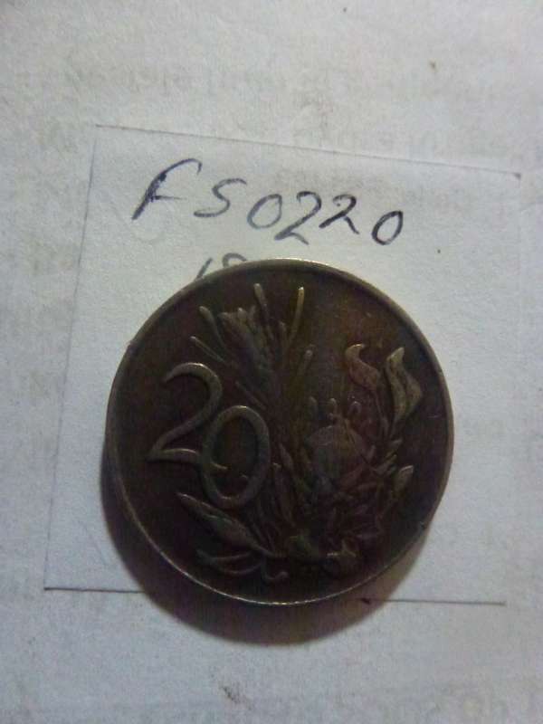 1987 Republic of South Africa 20 cent