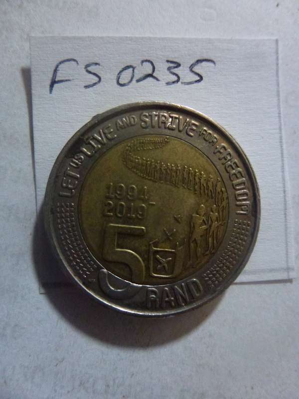 2019 Republic of South Africa 5 rand
