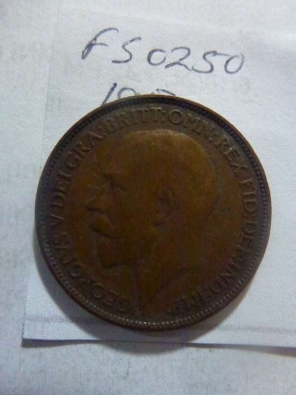 1913 Great Britain 1/2 penny