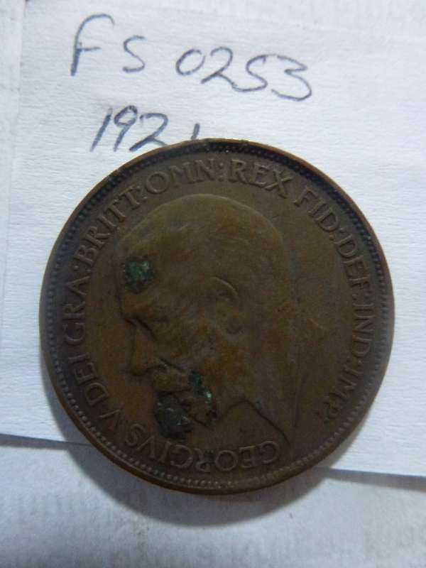 1921 Great Britain 1/2 penny