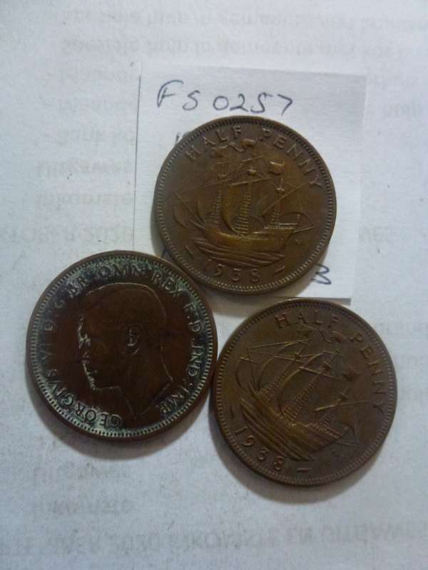 1938 Great Britain 1/2 penny