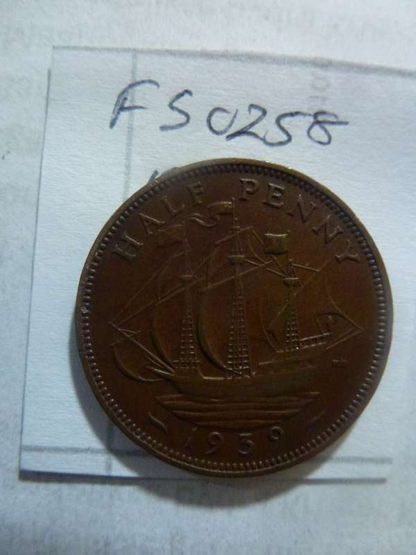 1939 Great Britain 1/2 penny