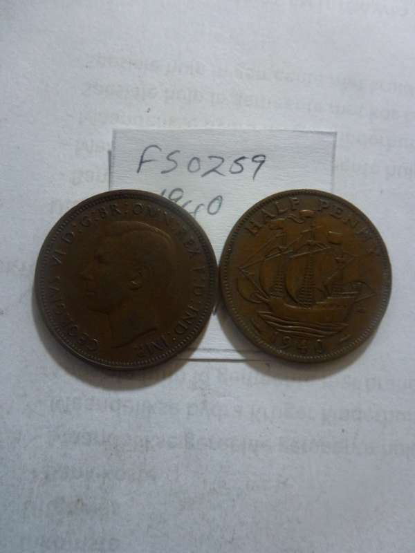 1940 Great Britain 1/2 penny