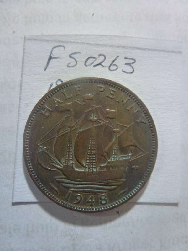 1948 Great Britain 1/2 penny