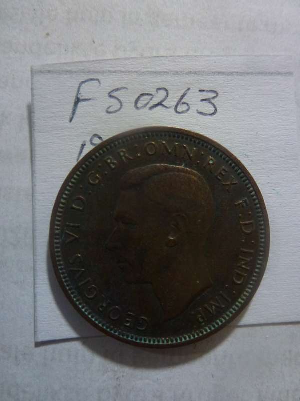 1948 Great Britain 1/2 penny