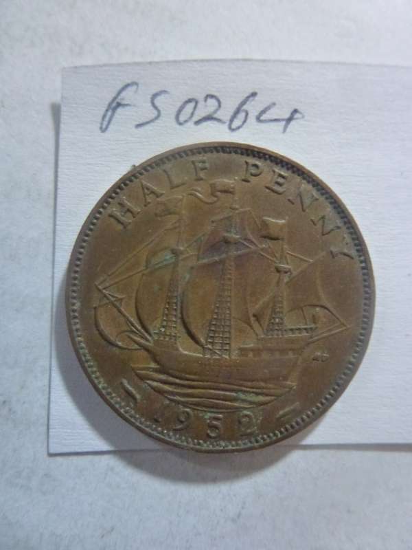 1952 Great Britain 1/2 penny