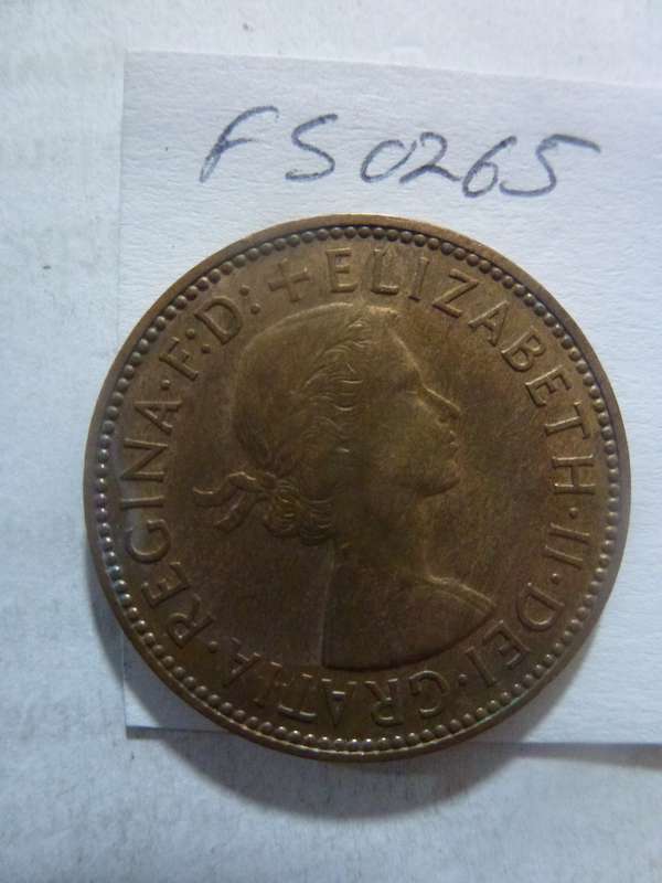 1954 Great Britain 1/2 penny
