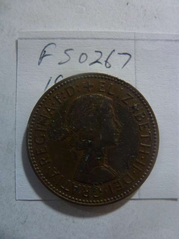 1958 Great Britain 1/2 penny