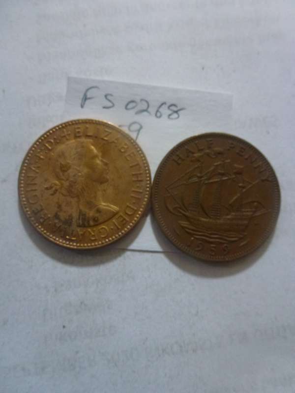 1959 Great Britain 1/2 penny