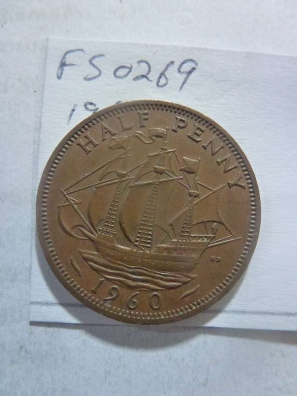 1960 Great Britain 1/2 penny