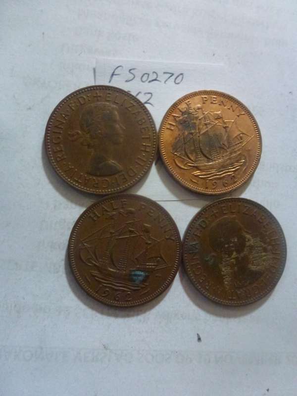 1962 Great Britain 1/2 penny