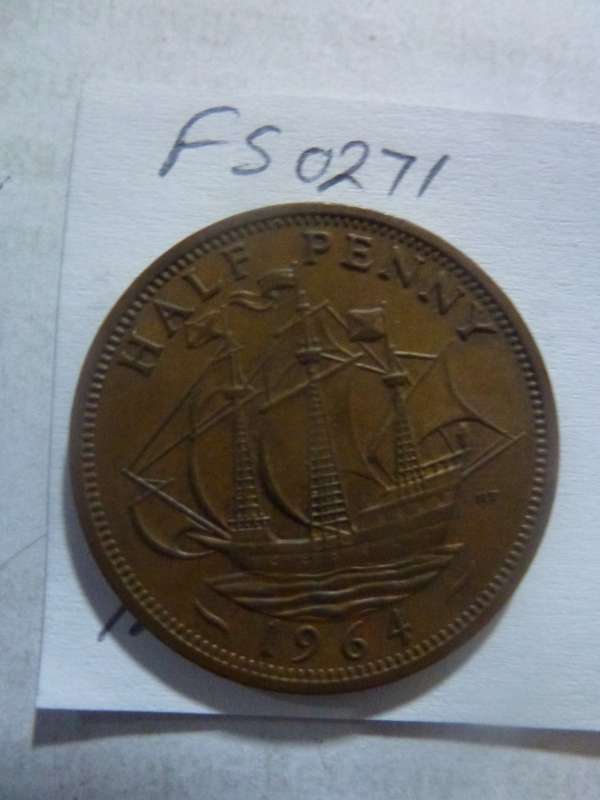 1964 Great Britain 1/2 penny