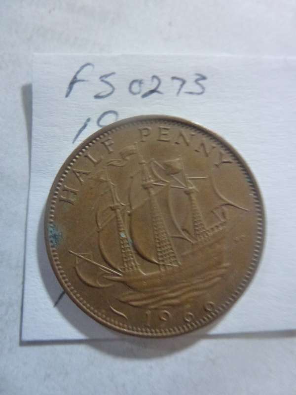 1966 Great Britain 1/2 penny