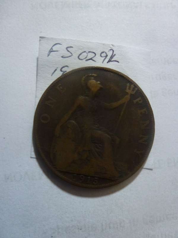 1915 Great Britain 1 penny