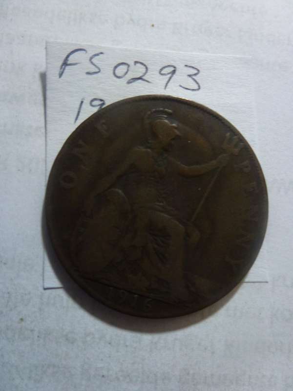 1916 Great Britain 1 penny