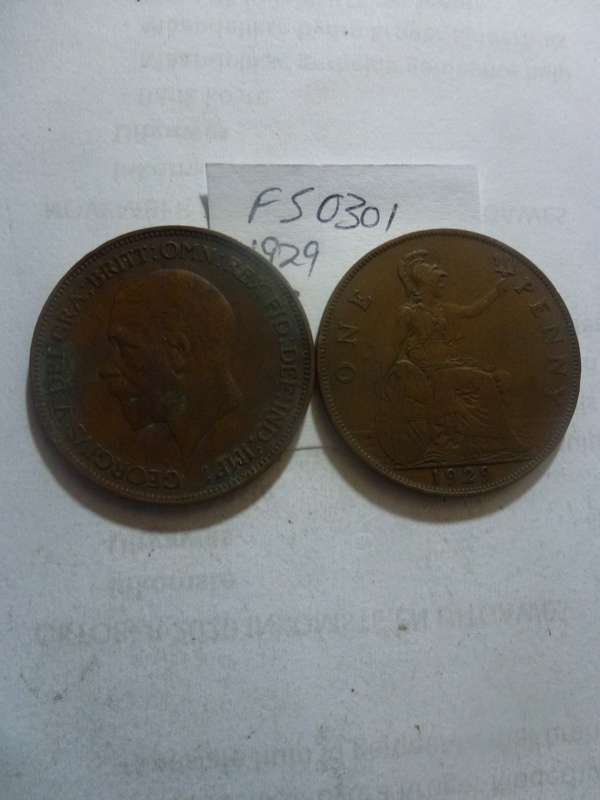 1929 Great Britain 1 penny