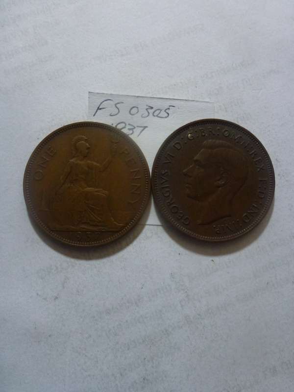 1937 Great Britain 1 penny