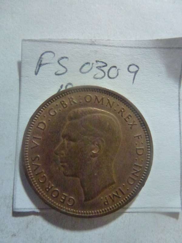 1942 Great Britain 1/2 penny