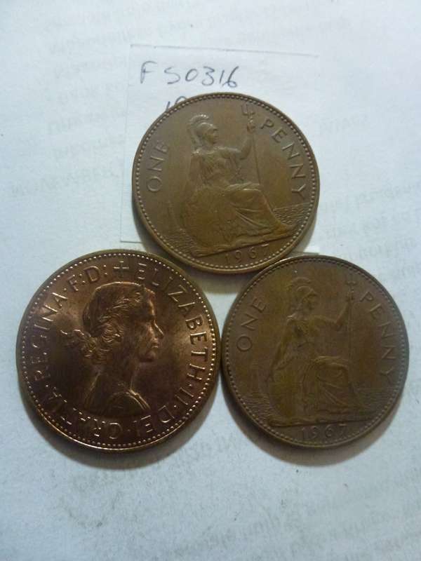 1967 Great Britain 1 penny
