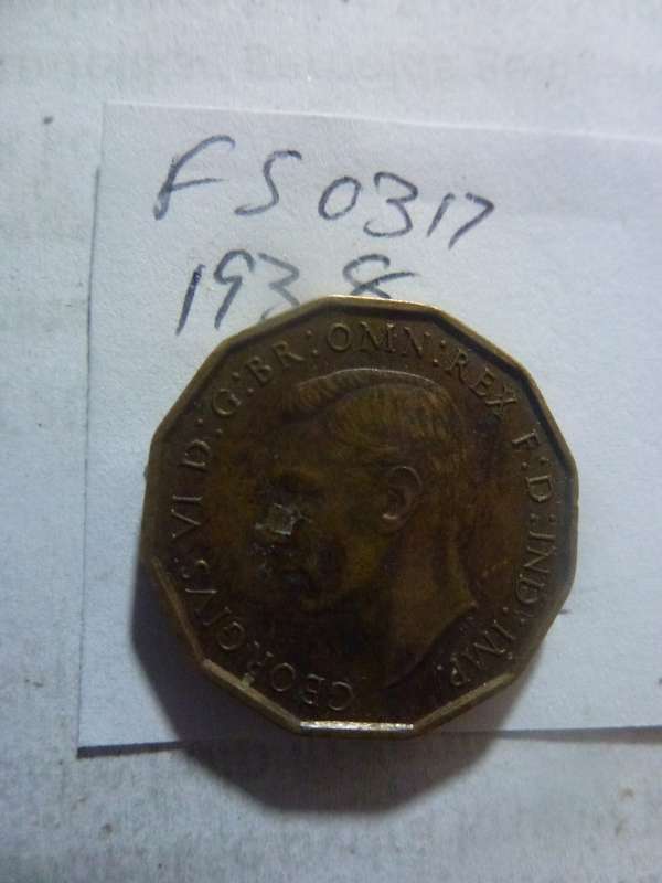1938 Great Britain 3 pence