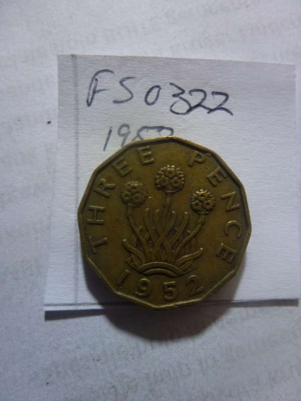 1952 Great Britain 3 pence